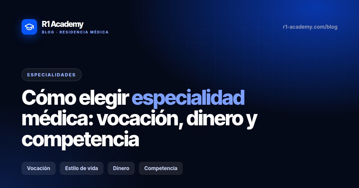 Cómo elegir especialidad médica en Colombia: vocación, dinero y competencia